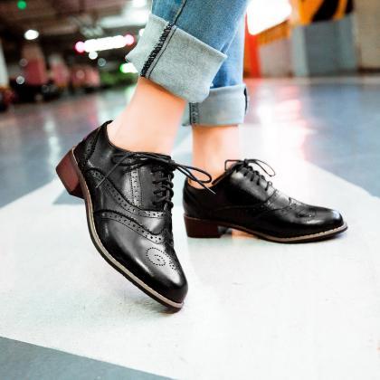 Vintage New Womens Shoes Lace Up Br..