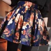 Sexy Flower Print Skirt