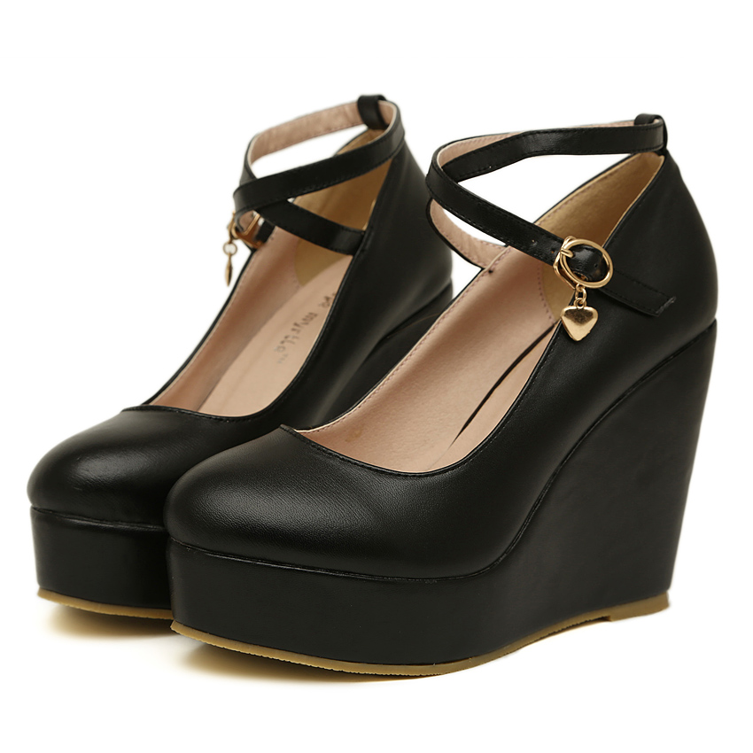 Sexy Ball Girls Platform Pumps Wedge Thick High Heels