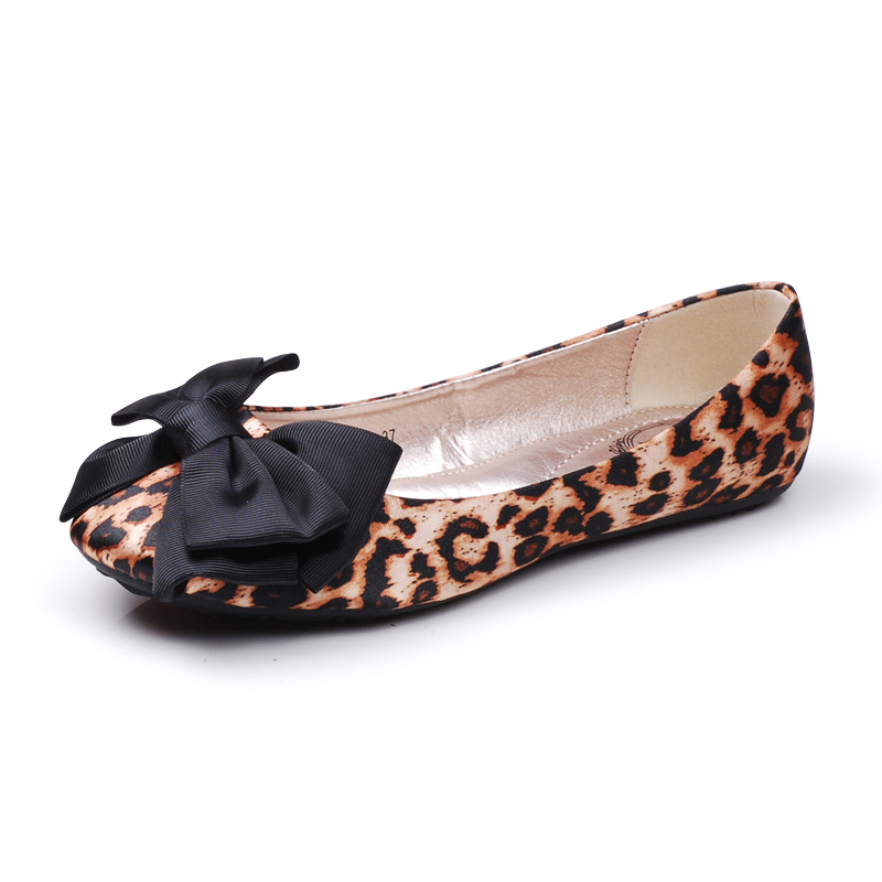 leopard print ballerina shoes
