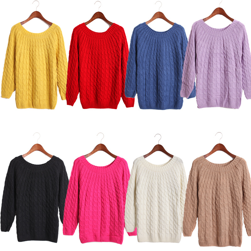 Cabled Pullover Sweater In Many Colors on Luulla