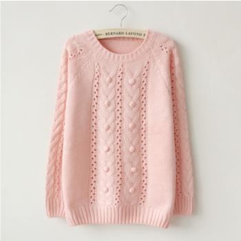 Cabbed Pullover Sweater