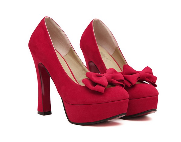 cute red heels for cheap