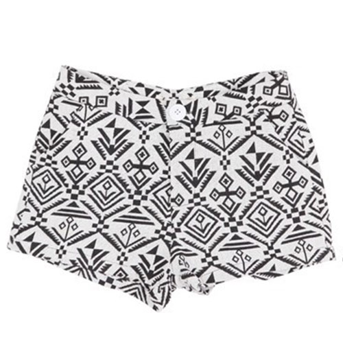 Geometric Print Casual Summer Short Pants Trousers Shorts on Luulla