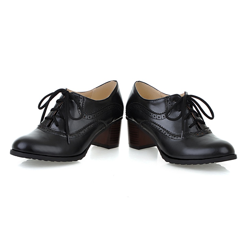 small heeled brogues